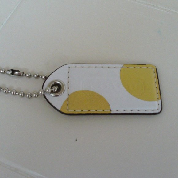 3''' Coach Gold Polka Dot Hang Tag/Charm